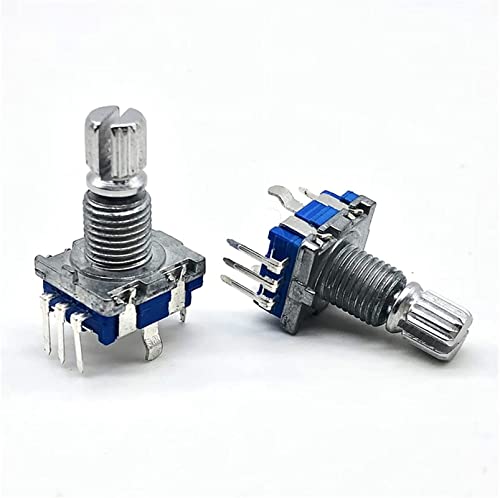 Encodeur rotatif EC11 interrupteur code audio numérique 5pin poignée 15mm bouton bleu lot 5 - 8