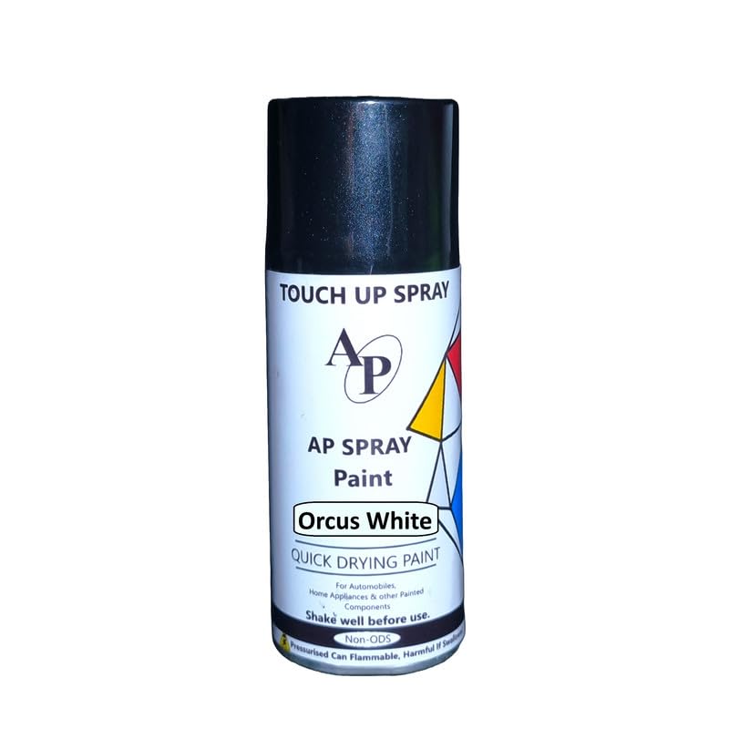AP Aerosols All-surface Spray Paint (Orcus White) For Tata Punch, Nexon/Rustproofing, Scratch repair DIY Spray Paint For Cars(220ml)