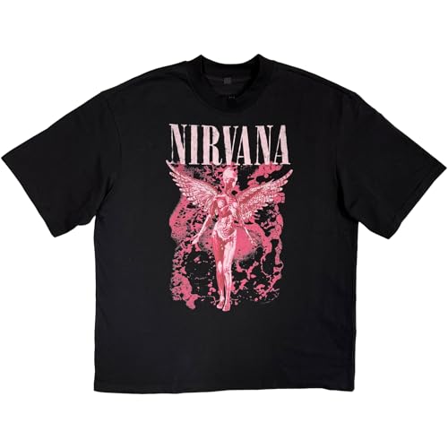 T-shirt Nirvana Rock Off Side B Angelic Red au textile durable et finitions de collection musicale