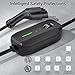 16A Level 1&2 EV Charger, ETL Certified Portable J1772 Electric Car Charger, Electric Vehicle Charging Station with 25FT Cord,120V/240V NEMA 6-20P Plug & 120V 5-15P Adapter for All J1772 EV Cars