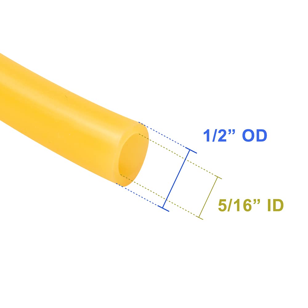 Naturlatex-Gummischlauch, 8 mm Innendurchmesser x 12 mm Außendurchmesser, hochelastisches und starkes Speerpistolenband, Schleuder, Katapult-Schlauch, Gummischlauch, einfarbig, 3 m Länge