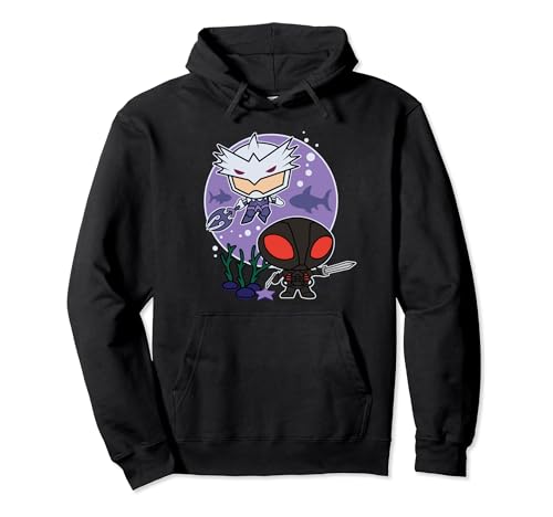 Aquaman Movie Chibi Black Manta and Ocean Master Pullover Hoodie