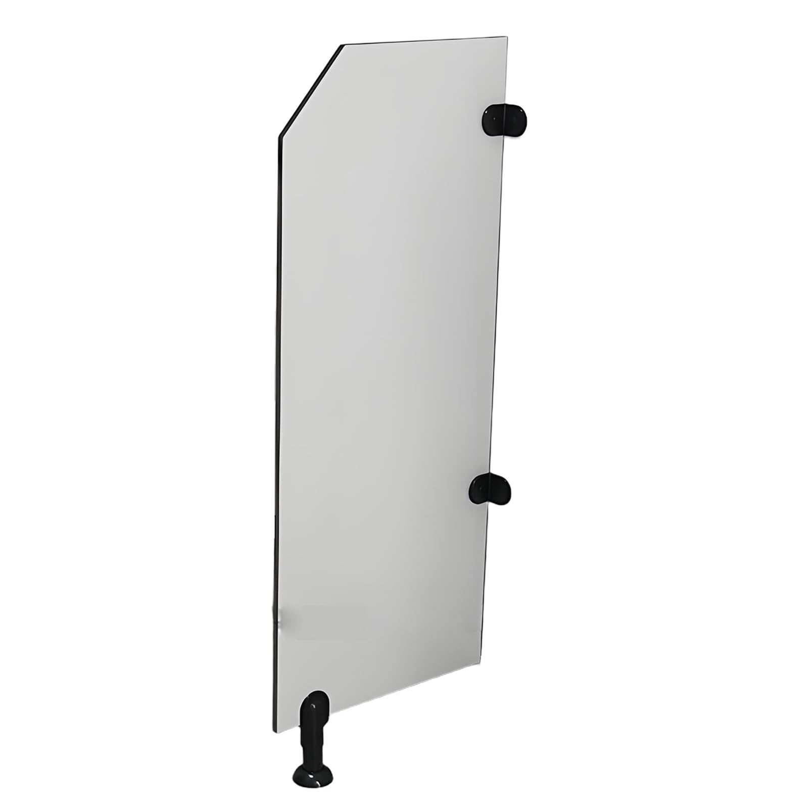 BKSXSOP Urinal Partition 3Pcs, Men's Toilet Privacy Wall, Floor-Mounted Baffle with Nylon Accessories for Public Bathroom Hotel