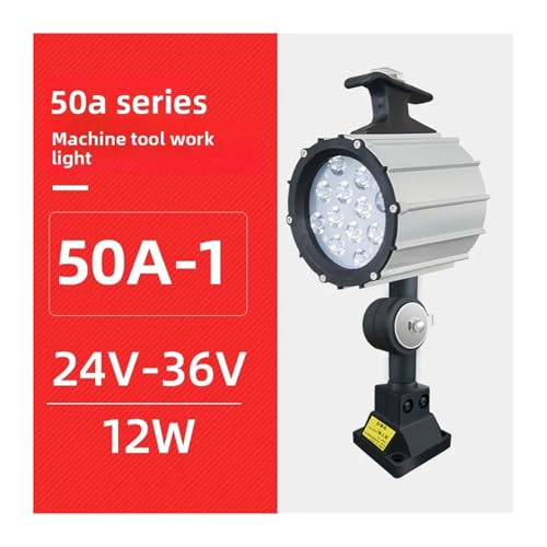 Foco para máquina CNC impermeable de 12W con brazo medio ajustable 2