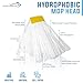KLEEN HANDLER Mop Head Replacement 24-Pack Hydrophobic Industrial Mop for Oils and Spills – Heavy-Duty Mop for Industrial, Commercial, Janitorial Cleaning – Non-Woven Oil-Absorbent Material