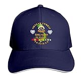 Vietnam Veteran W XXIV Corps Unisex Baseball Cap Adjustable Snapback Hats Dad Hat Trucker Hat Sandwich Cap Navy Blue