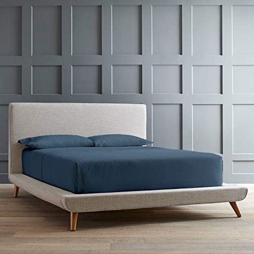 My Egyptian Giza Cotton Sheets King Size, 16 Inches Extra Deep Pocket For Thick Dream Mattress, 100% Giza Long-Staple Cotton Giza Cotton Bed Sheet Soft Breathable Dream Sheets - Mediterranean Blue #TOP1