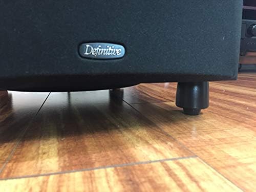 GorillaGrit Small Black Door Knob Bumpers (Set of 12) Self-Adhesive Door Stoppers Wall Protectors, Isolation Rubber Feet for Speakers, Electronics, Furniture