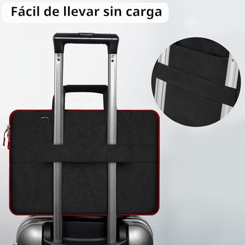 Miniatura 5 de Hseok Bolso Bandolera Maletín Para Portátil 15 -16 , Funda Protectora Laptop Sleeve Dura Y Impermeable Para 15 16 Macbook Pro, 15 -15.6 -16 Notebook,B02k02
