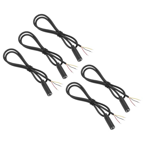 Conector hembra de 3.5 mm de 3 polos cable 28 AWG para reparación de altavoces mono y auriculares