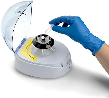 Mini Centrifuge, 10,000 RPM, Includes 6-Place Micro Tube Rotor and 16-Place PCR Strip Rotor