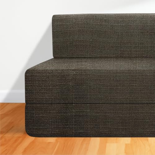 Image of CELLBELL Comfy Sofa Cum Bed 5x6 Feet | Foldable Dual Use Couch Bed with Soft Cushions, Washable Fabric Cover & Sturdy Frame | Space Saving Modern Design for Living Room, Bedroom & Guest Use (Grey)