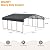 EBE 20' x 20' Outdoor Metal Carport, Heavy Duty Steel Car Port with Galvanized Steel Roof, Carport Garage Car Shelter Shade for SUV, Truck and Boats, Grey
