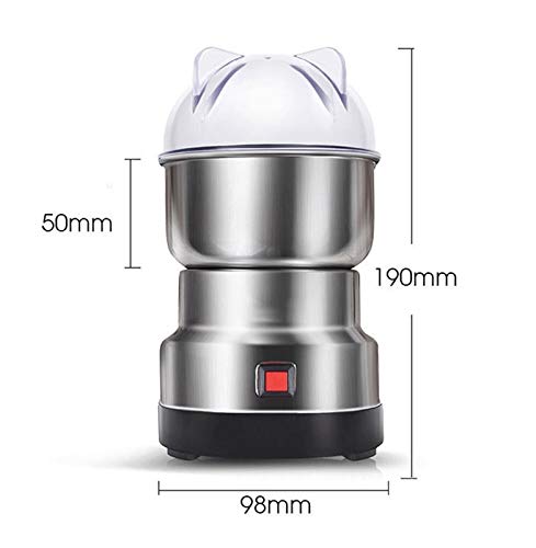 ZOUSHUAIDEDIAN Elektrische Kaffeemühle for Bohnen, Gewürze und mehr, Edelstahlklingen, for Heimgebrauch, Büro, for… – Bild 8