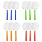 【Múltiples colores】La mini lupa tiene 4 colores, azul, verde, naranja, rojo, varios colores están especialmente diseñados para niños, la lupa de color de 5 aumentos es lo suficientemente clara para el uso diario de los niños.