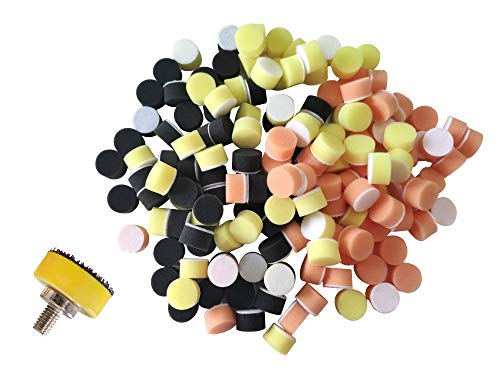 Shina 150Pcs 1 Inch 25Mm Buff Polishing Polisher Pad Kit With 1Pc M6 Backer Plate For Car Polisher #TOP8