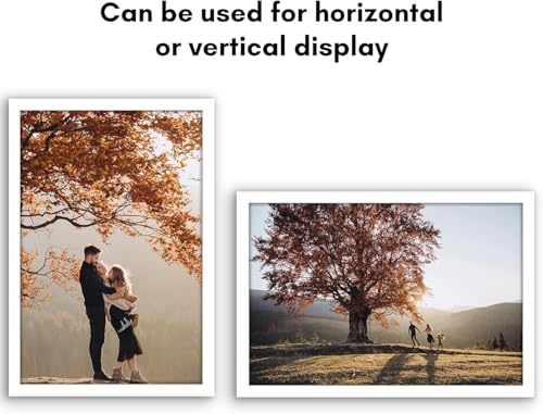 Americanflat 16x24 Poster Frame with Polished Plexiglass - White Picture Frame - Wide Photo Frames Made of Engineered Wood for Vertical or Horizontal Wall Display - Epic Collection - White