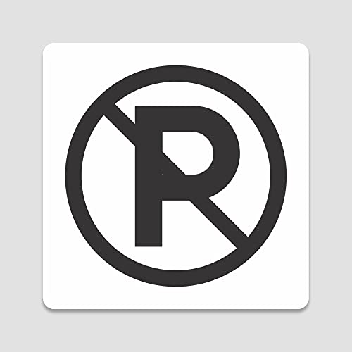 PVC Aufkleber Schild - Eckig 12 x 12 cm - Selbstklebend - Weiß - UV beständig - Für Innen und Außen (Parken verboten) PVC Aufkleber Schild - Eckig 12 x 12 cm - Selbstklebend - Weiß - UV beständig - Für Innen und Außen (Parken verboten)
