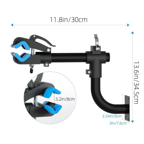 Image of Urban Deco Bike Repair Stand Bench Mount Bike Stand Wall Mounted Bike Work Stand Bicycles Maintenance Rack Bike Clamp for Road Mountain Bike,Road Bike (13.6 inch Curved)