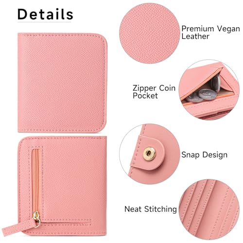 Image of Small Wallet for Women Rfid Blocking Slim Credit Card Holder Bifold Ladies Mini Purse