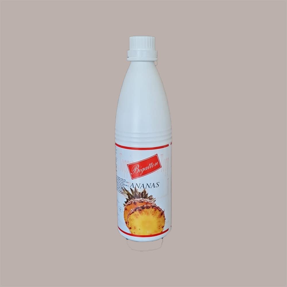 Lucgel Topping Salsa per Decorazioni al Gusto di Ananas Bigatton - 1,25 Kg -