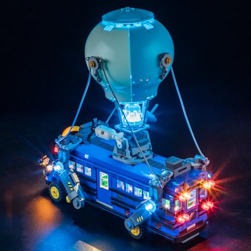 Mililier LED Light Kit for Lego Battle Bus Fortnite 77073 Set, Compatible with Lego 77073 Building Blocks Model(Not Include Blocks Set)