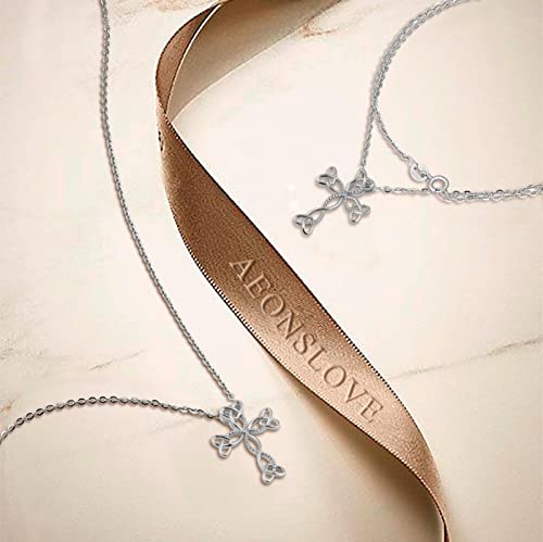 Collier de Pendentif en Argent anti-allergique Cross YZCIS chaîne robuste - 4