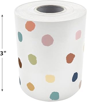 Teacher Created Resources Everyone is Welcome Painted Dots Straight Rolled Border Trim (TCR8912)