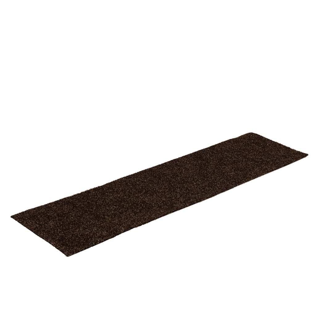 Lot de 30 tapis d'escalier autocollants Marron 76 x 20 cm