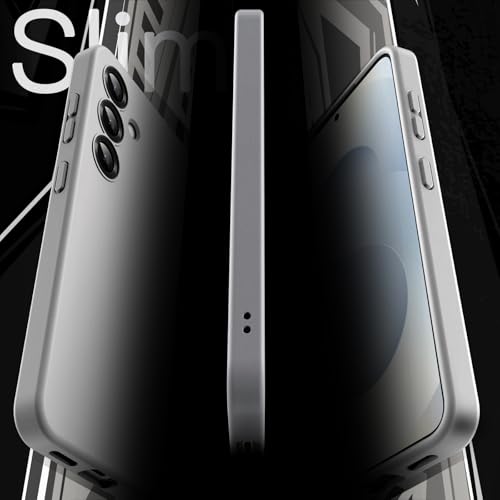 Image of JETech Slim Fit Cover Case for Samsung Galaxy S25 5G, Camera Lens Full Protection, Soft TPU Thin Protective Phone Cover with Matte Finish, Shockproof (Silver Shadow)