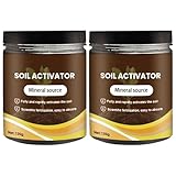 2Pcs Soil Activators, Organic Soil Activators and Plant Fertilizers, Soil Pro Activator, Water-Soluble Formula for Optimal Nutrient Uptake, Promoting Plant Rooting 120g