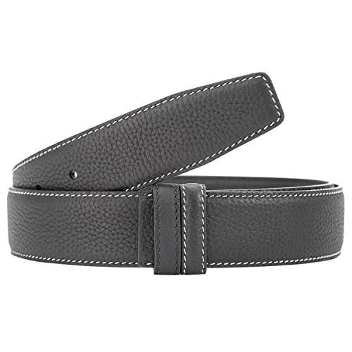 Vatee's Men's Replacement Belt Strap without Buckle Adjustable Genuine Leather Belts 34mm/38mm Wide2