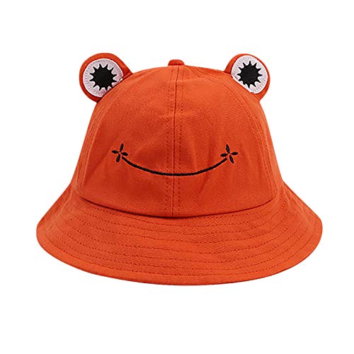 yeyeyo Unisex Sonnenhut Bucket Hat Netter Frosch Eimerhut Beckenhut Sonnenschutz Strand Damenmütze Outdoor Erwachsene Freizeithut Faltbarer Hüte Cap für Angeln Wandern Camping Cover