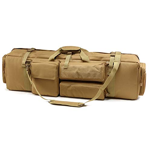 Fouos Tactical M249 Gun Bag Outdoor Carrying Shoulder Bag Hunting Shooting Airsoft Rifle Gun Carry Bag About 100cm