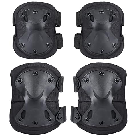 BAIGIO 4ps Protector de Rodilla y Codo Duro Cover