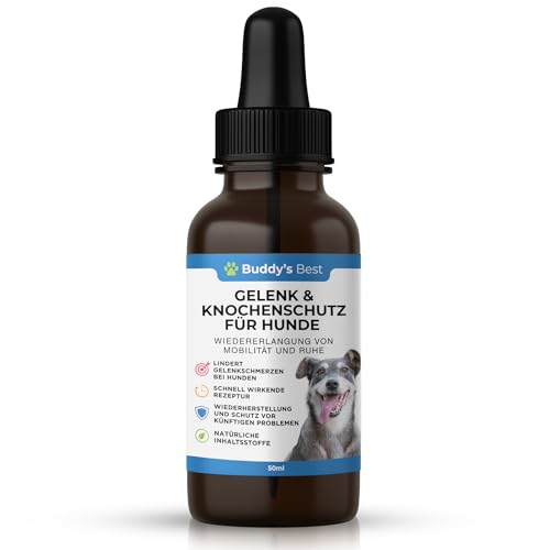 BUDDY'S Best 50ml Gelenk- & Knochenschutz für Hunde - Schmerzmittel für Hunde - Gelenke Hund - Schmerzmittel Hund Gelenke - Joint Care Hund