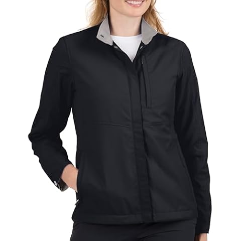 SCOTTeVEST Epic Travel Jacket for Women - 22 Hidden Pockets - Soft Shell Coat - Pickpocket Proof Clothing (Black, Large) Cover