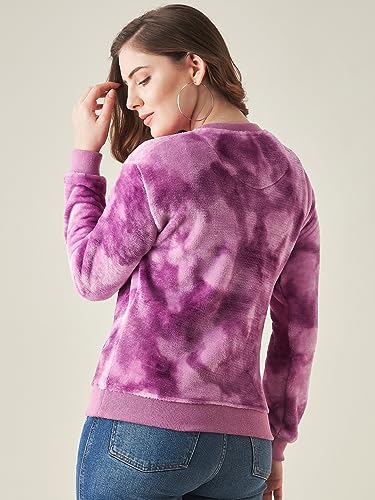 Image of Modeve Self Design Round Neck Casual Women Sweater||Winterwear||