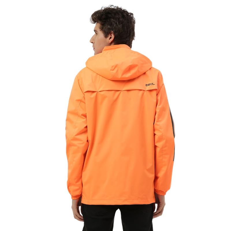 Image of Zeel Rain Coat for Men Waterproof for Bike Riders with Adjustable Hood along with inner pockets,Waterproof Rainwear Suit with Polyester Jacket and Pants