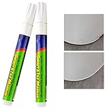 Fugenstift Wand,Weiß Küche Fugenstift,Badezimmer Fugenstift,Stift Reparatur Fliese,Fliesen Fugenmörtel Stift,Fugenweiß Stift Wasserfest,Fugen Stift Hause,Für Küche,Badezimmer,Boden,Weiß,2Pcs