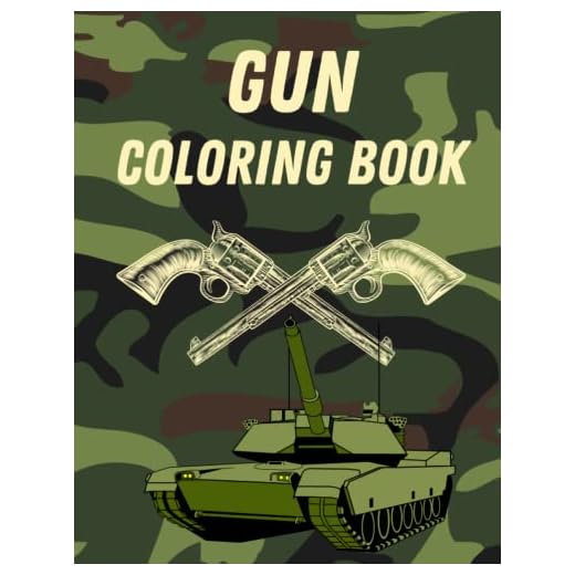 Gun Coloring Book: Beautiful Modern Designs With Firearms, WW2 Guns, Military, Snipers, SMG, Pistols and More! For Grown Up