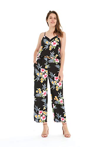 Image of Family Matching Hawaiian Clothes, Hibiscus Black | Black Hibiscus Print • Soft Rayon Fabric • Family Matching Outfits • Vacation Ready • Luau Party Wear