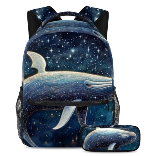 Cartables de grande capacité trousse scolaire bleu ciel étoilé sac à dos voyage