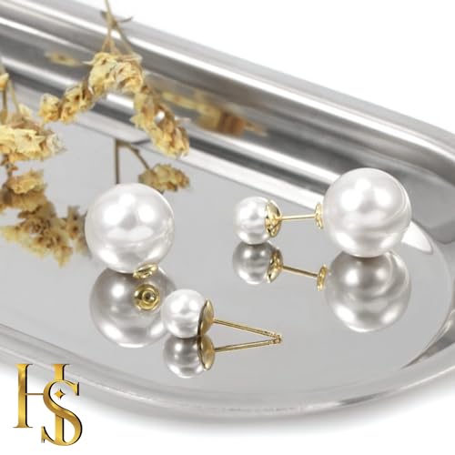 Double Sided Pearl Earrings - Pearl Front Back Earrings - Many Styles - Stunning Gift4