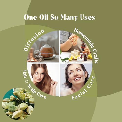 Aceite esencial de cardamomo - 1 Oz - puro natural para difusor miniatura 5