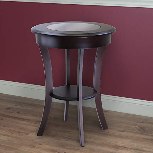 Winsome Cassie Accent Table, Cappuccino 20 Inches #TOP4