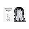 Manito-Clean-Infant-Carseat-3D-Mesh-Seat-PadCushionLiner-Star-Grey