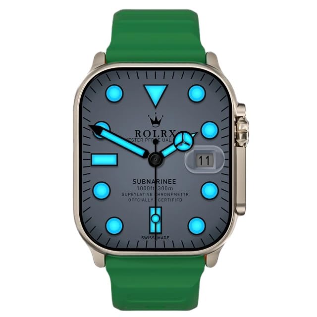 XINDADA HK10 Ultra 3 MAX Gen 6 AI Robot SmartWatch 4 GB ROM Red Compartir Bluetooth Red Llamada Chat Robot NFC Brújulas Smart Watch (Verde)