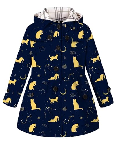 BINPAW Girl's Hooded Trench Coat
