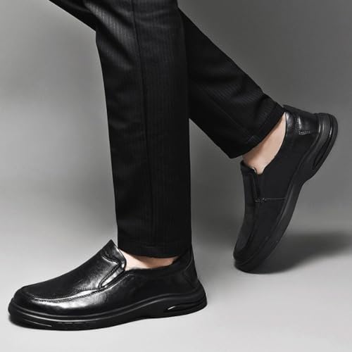 Men's Slip-On Oxford Dress Shoes, Lightweight Comfortable Leather Wedding & Prom Shoes, Round Toe Formal Fashion Shoes for Men2